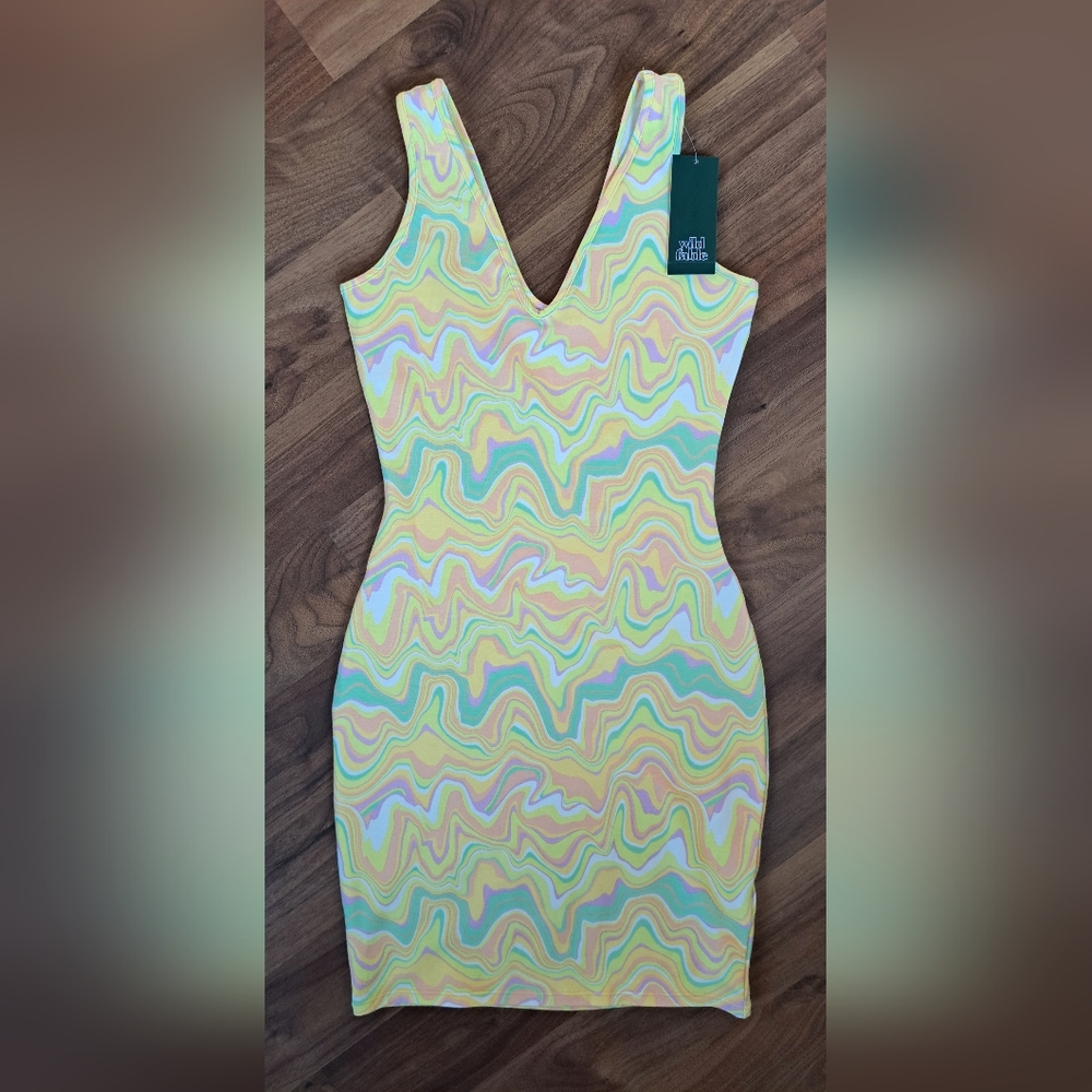 Women's Wild Fable Multicolor Mini Bodycon Dress